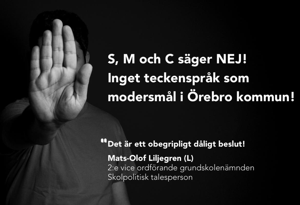 Nej till teckenspråk