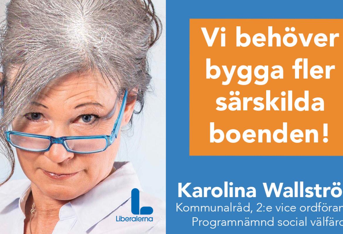 Karolina Wallström (L) Kommunalråd och Mats-Olof Liljegren