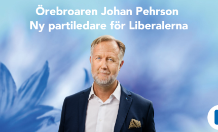 Johan Pehrson, ny partiledare för Liberalerna